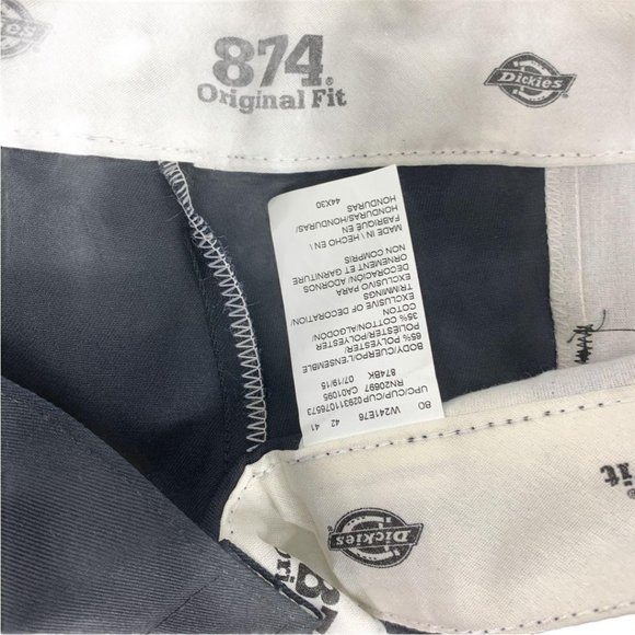 Dickies 874 Work Pant 44 X 30 NWT Black Wrinkle Re - Picture 3 of 3